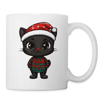 Panther Weihnachten - Tasse - Weiß - Rechts