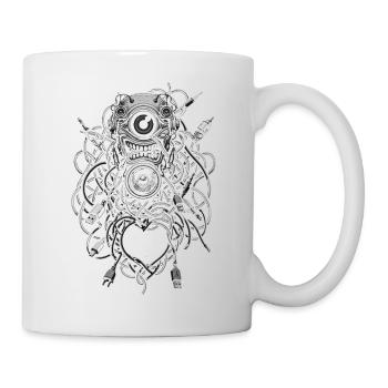 Cables line - Mug blanc - blanc - Droite