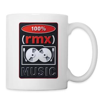 100% REMIX - sound & vision - Mug blanc - blanc - Droite