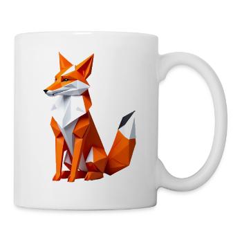 Geometric Polygon Fox - Mug - white - Right