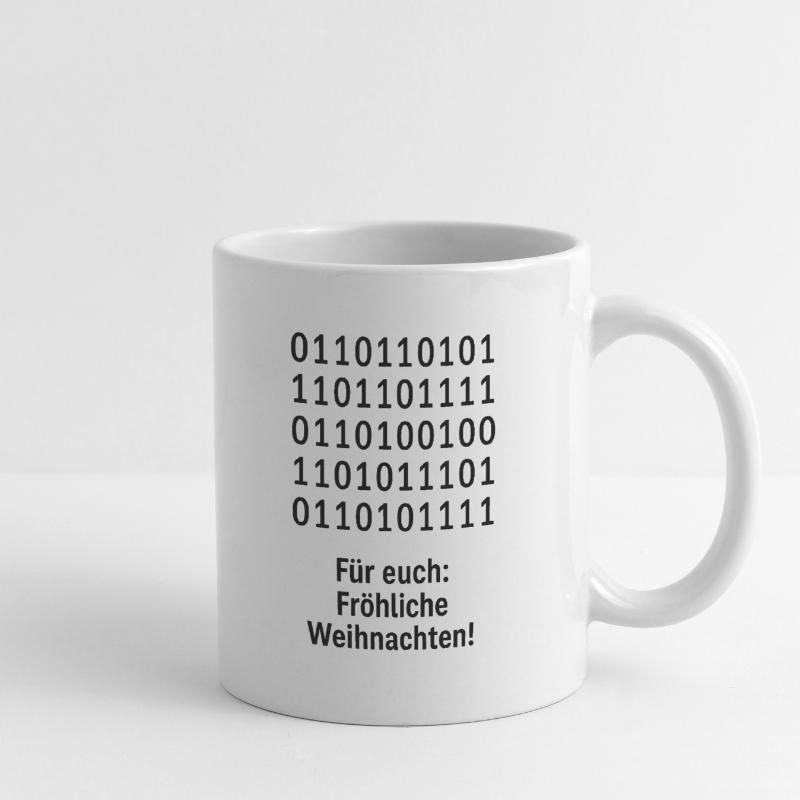Christmas Code Binary Pattern Mug