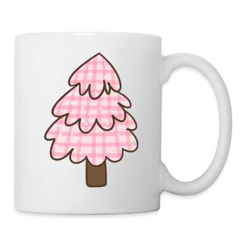 Pink Christmas Tree – Sweet Check Christmas - Mug - white - Right