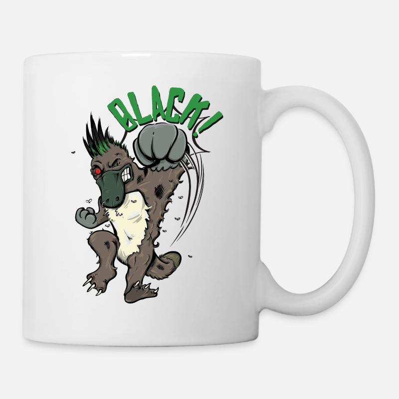 Combat avec l’ornithorynque - Mug blanc - blanc