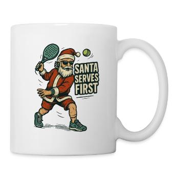 Père Noël Padel Imprimer Humour - Mug blanc - blanc - Droite
