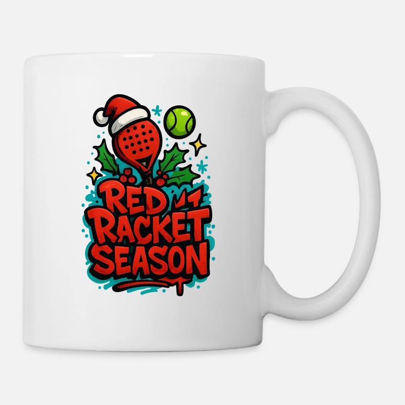 Red Padel Racket Season - Mug - white