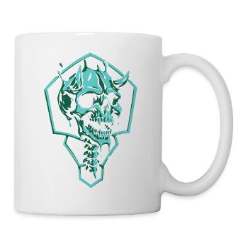 Zerrissener Smaragdschädel - Tasse - Weiß - Rechts