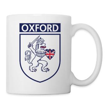 Lion Crown Crest with Union Jack - Mug - white - Right