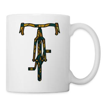 Artistic Road Bike Silhouette - Mug - white - Right