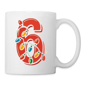 Fun 67 Number 6-7 6 7 Matching Christmas Six You - Mug - white - Right