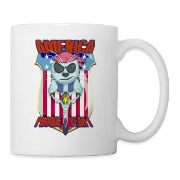 Amerika-Siegel JA - Tasse - Weiß - Rechts
