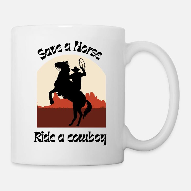 Silhouette de l’Ouest des Héros de la Selle - Mug blanc - blanc
