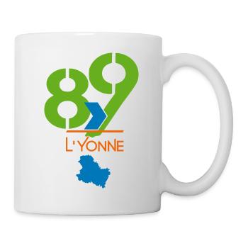 Logo 89 L'Yonne - Tasse - Weiß - Rechts