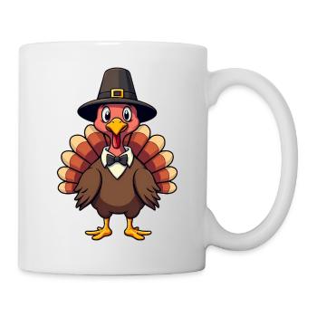 Thanksgiving Drôle Dinde de Thanksgiving - Mug blanc - blanc - Droite