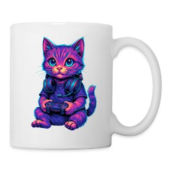 Cat Gaming Gamer Gaming Gaming Video Games - Mug - white - Right