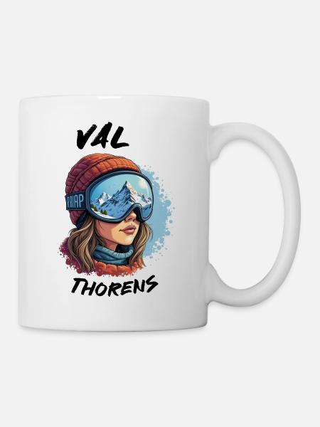 Val Thorens Ski 3 Vallées Haute Station Europe - Mug blanc - blanc