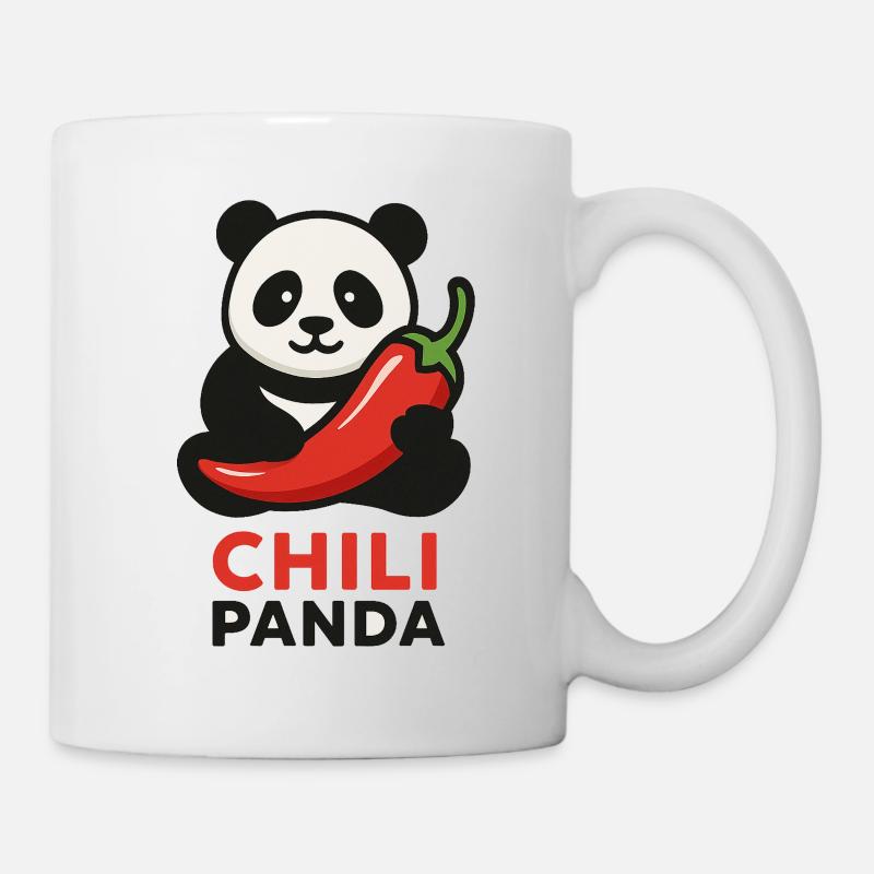 Chile-Panda-Illustration - Tasse - Weiß