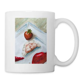 Strawberry Ginger Still Life - Mug - white - Right