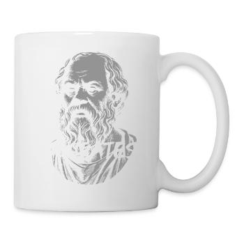 Socrates Ancient Philosopher Portrait - Mug - white - Right