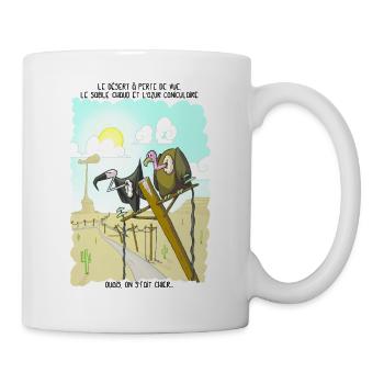 Les vautours - Mug blanc - blanc - Droite