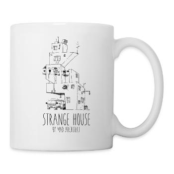 Strange House N°1 Black – Surreal House - Mug - white - Right