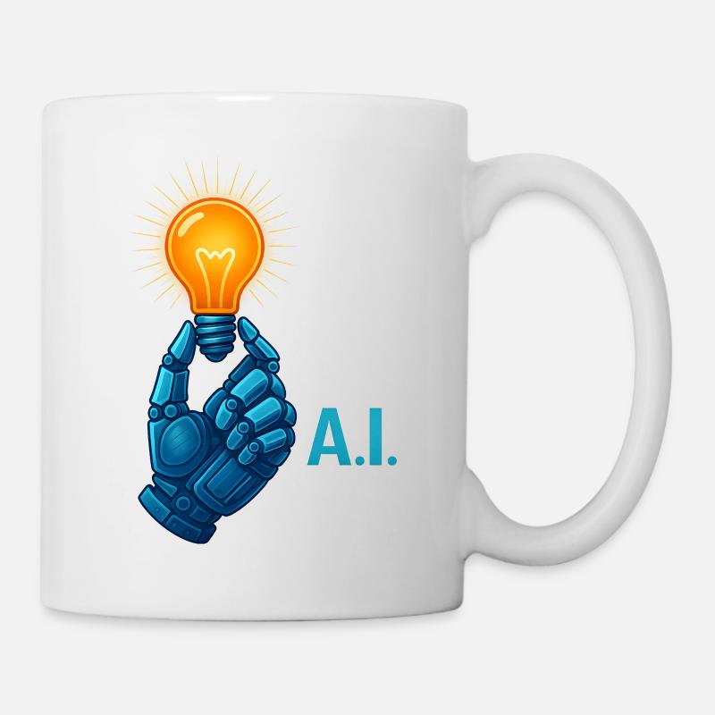 ai Tech Statement mit coolem Vibe funny - Tasse - Weiß