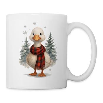 Niedliche Enten-winterweihnachten - Tasse - Weiß - Rechts