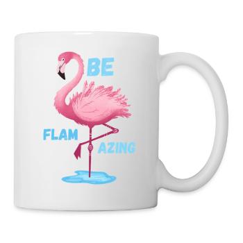 Rose Flamant Rose Sera Flacon - Mug blanc - blanc - Droite