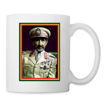 Haile Selassie I Jah Rastafari Rasta Reggae Racines - Mug blanc - blanc - Droite