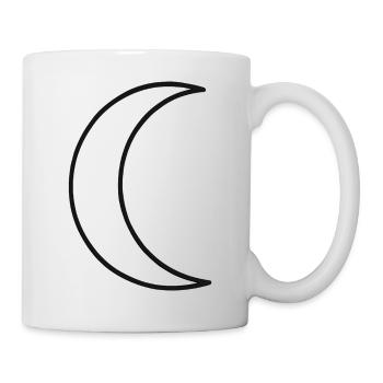 Mond Silhouette - Tasse - Weiß - Rechts