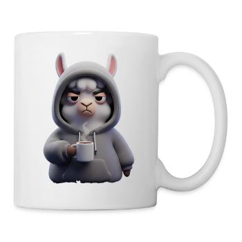 Funny alpaca motif for morning grouches - Mug - white - Right
