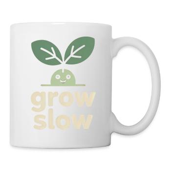 Grow Slow – Plant Sprout - Mug - white - Right
