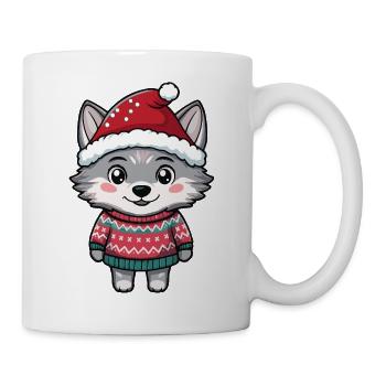 Wolf Christmas Xmas - Mug - white - Right