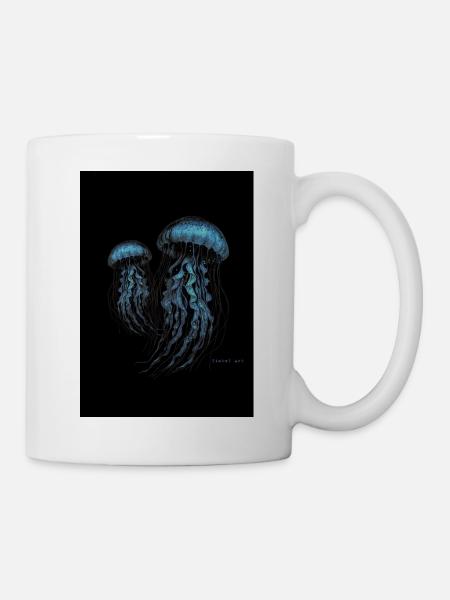 Quallen - Jellyfish - Tasse - Weiß