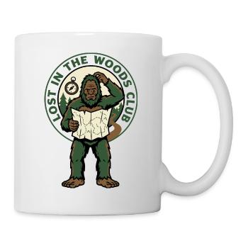 Lost in the Woods Bigfoot Club - Tasse - Weiß - Rechts