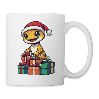 Cadeaux de Noël Gecko Lézard - Mug blanc - blanc - Droite