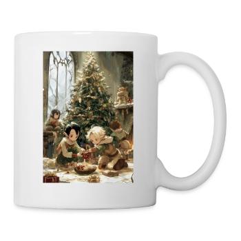 Children with a fairy tree - Mug - white - Right
