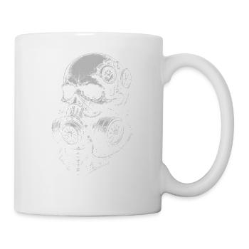 Steampunk Skull Gas Mask - Mug - white - Right