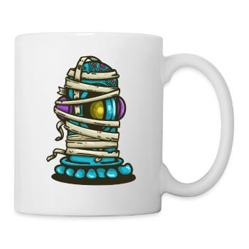 Alien wrapped in bandages - Mug - white - Right