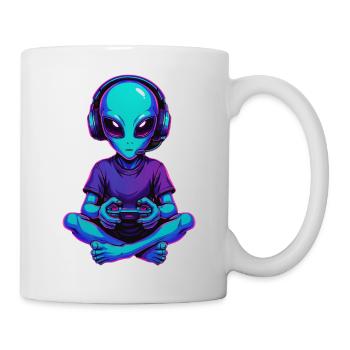Alien Gaming Gamer Gaming Gaming Video Games Scifi - Mug - white - Right