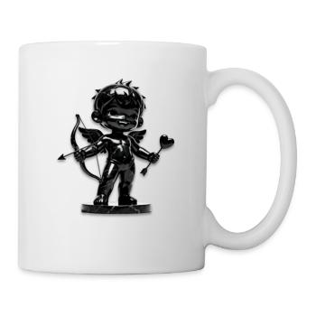 Black Cupid with Bow - Mug - white - Right
