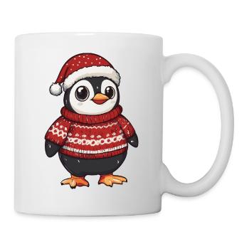 Pinguin Weihnachten Xmas - Tasse - Weiß - Rechts