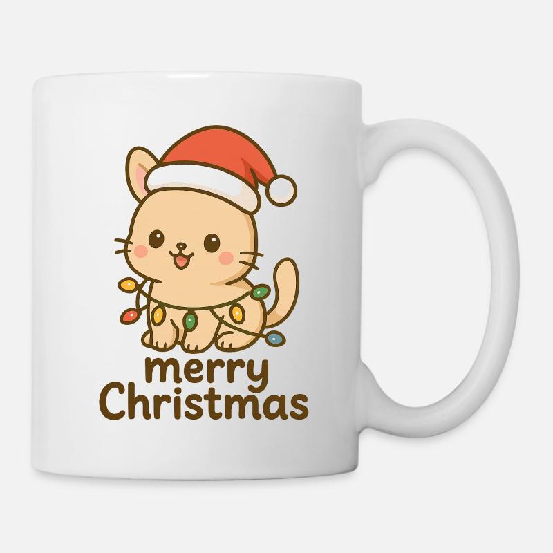 Bébé lapin fête Noël - Mug blanc - blanc