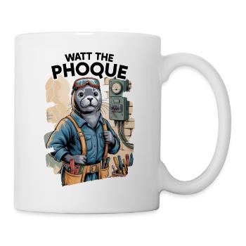 Humor Gift for Electrician Seal Craftsman - Mug - white - Right
