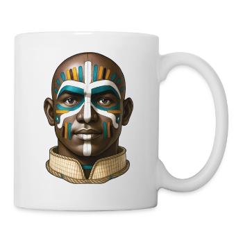 TRIBAL MAN - nice people - Mug - white - Right