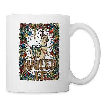 Nailed It Party Lama - Tasse - Weiß - Rechts