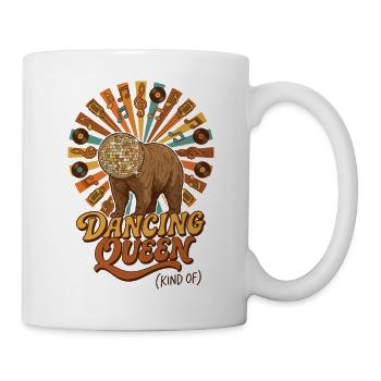 Dancing Queen Disco Bär - Tasse - Weiß - Rechts