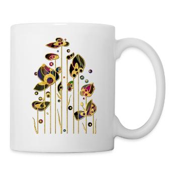 Fleur - Mug blanc - blanc - Droite