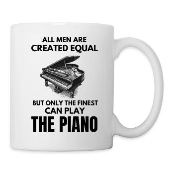 Klavierlehrer, Pianist, Musikliebhaber, Musikliebhaber, Musiker - Tasse - Weiß - Rechts