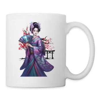 Schöne Geisha | Endgültige Revision | Extrablatt - Tasse - Weiß - Rechts