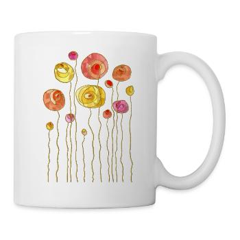 Fleur - Mug blanc - blanc - Droite